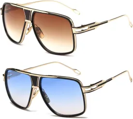 Aviator Sunglasses for Men 100% UV Protection Goggle Alloy Frame with Case