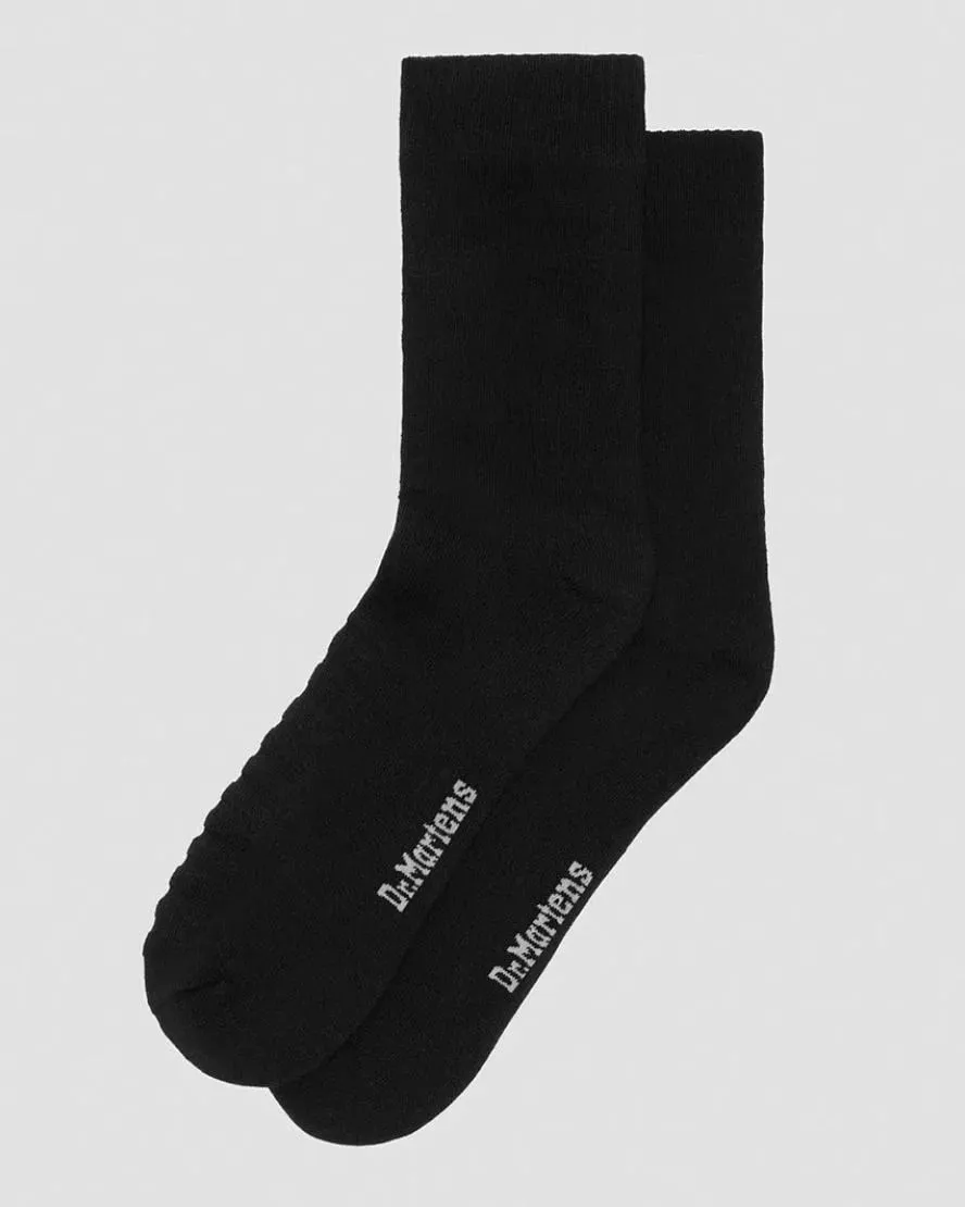 Dr Martens Double Doc Socks Cotton Blend Black