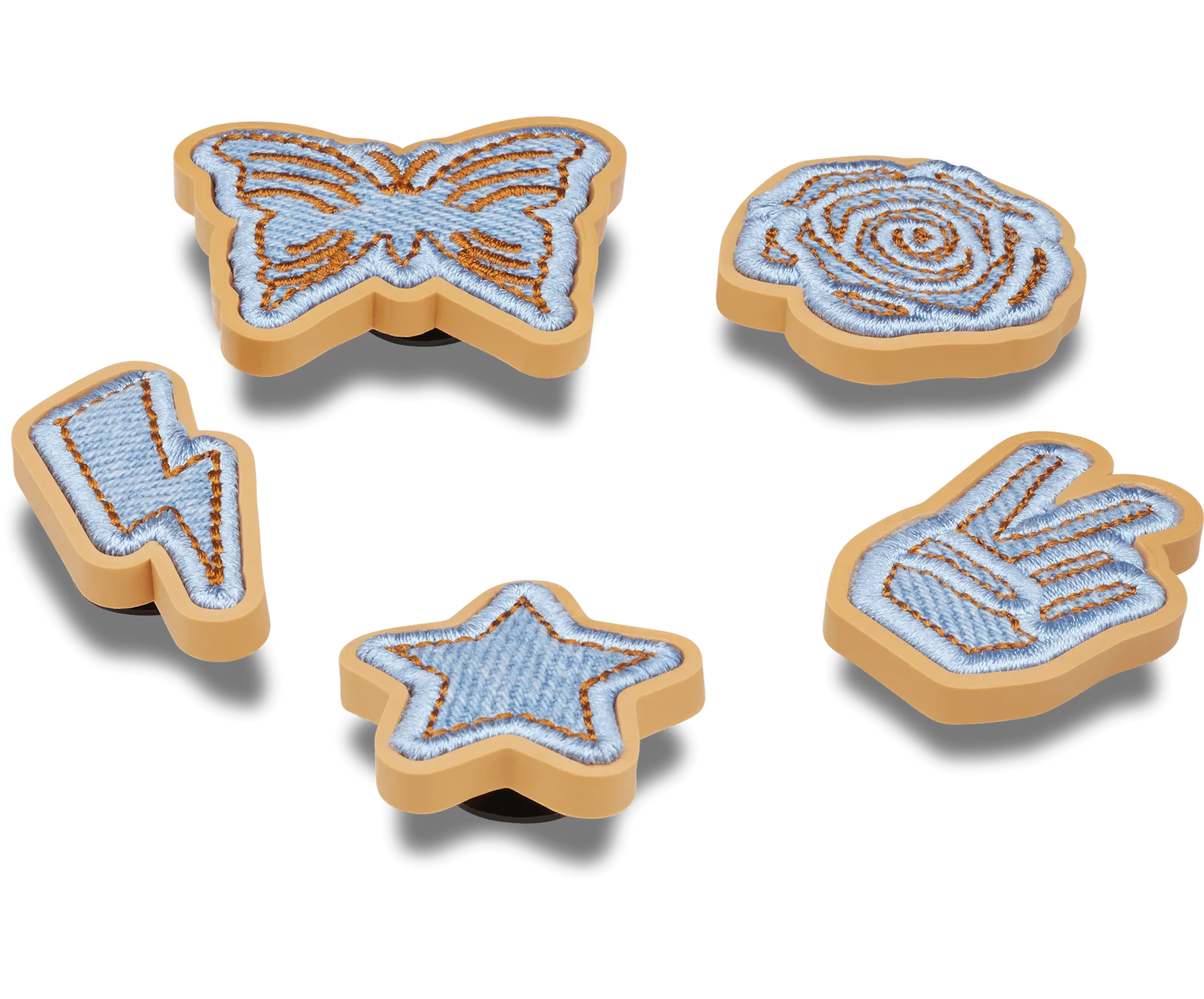 Jibbitz Denim Patch 5 pack