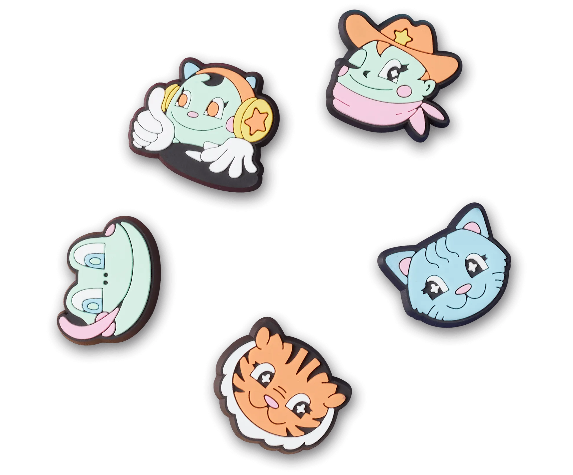 Jibbitz Kawaii Cartoons - 5 pack
