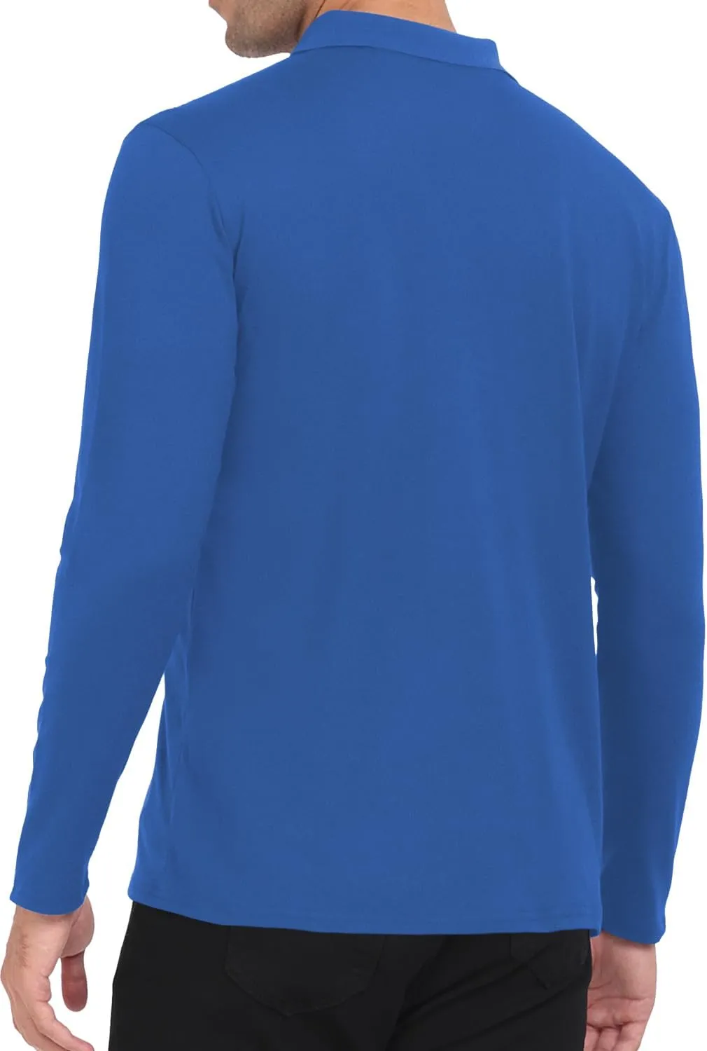 KUYIGO Men's Short&Long Sleeve Polo Shirts Casual Slim Fit Business Fashion Tops Golf Tennis T-Shirt