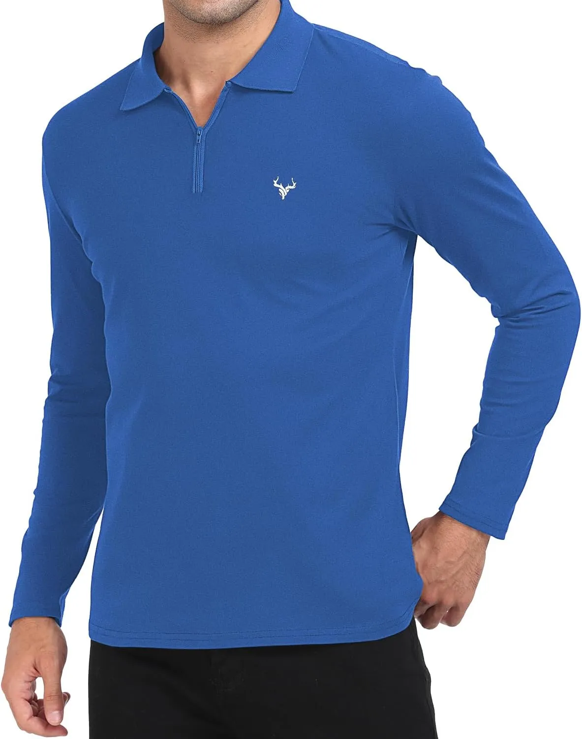 KUYIGO Men's Short&Long Sleeve Polo Shirts Casual Slim Fit Business Fashion Tops Golf Tennis T-Shirt