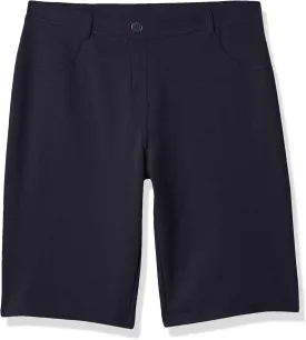 Nautica Girls' School Uniform Bermuda Shorts, Pull-on Fit, Stretchy Material, Functional Pockets