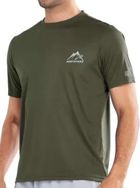 NORTHYARD Men's UPF 50  Sun Protection Shirts Swim SPF UV Quick Dry Short Sleeve T-Shirts for Athletic Fishing Rash Guard