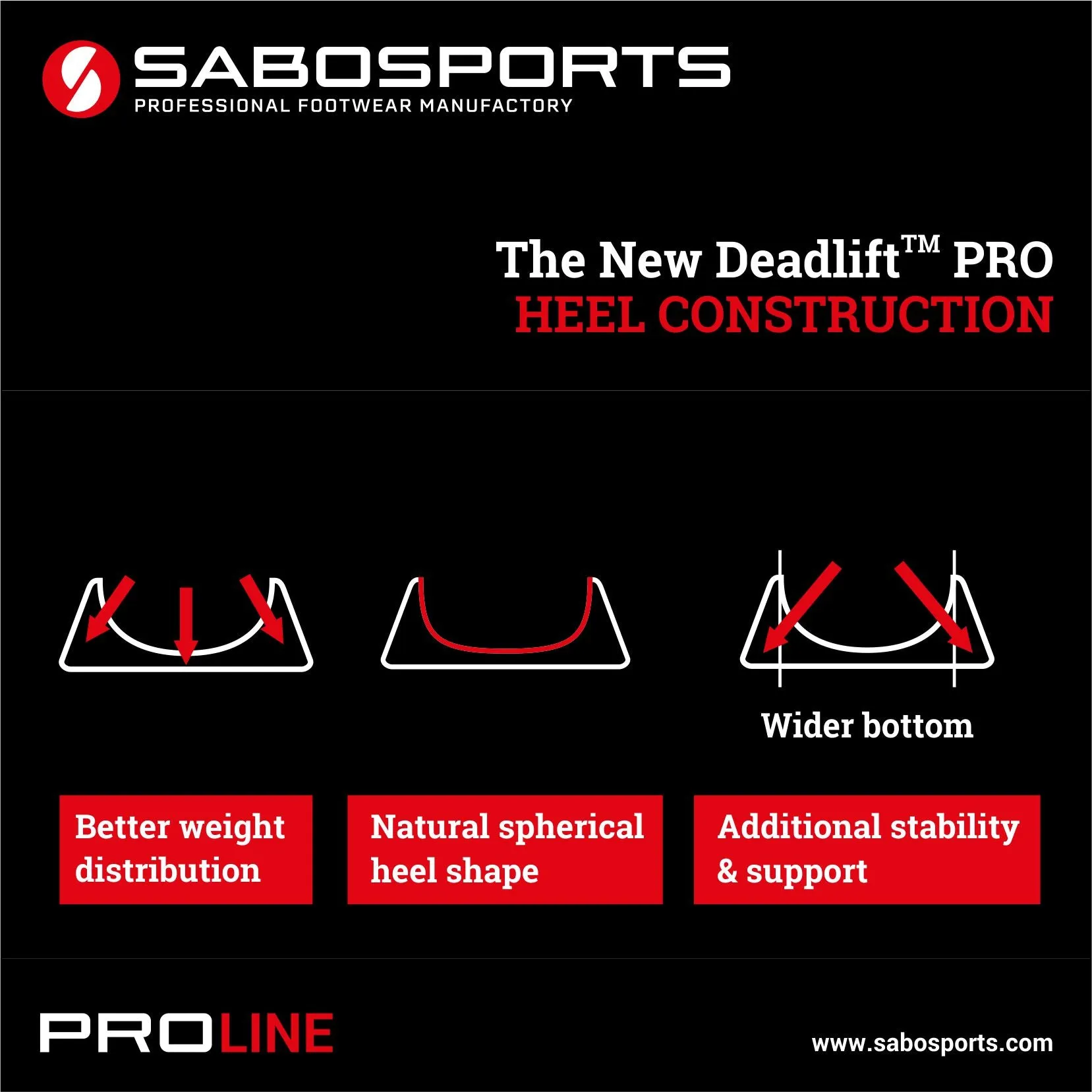 SABO Deadlift PRO Shoes - White/Black