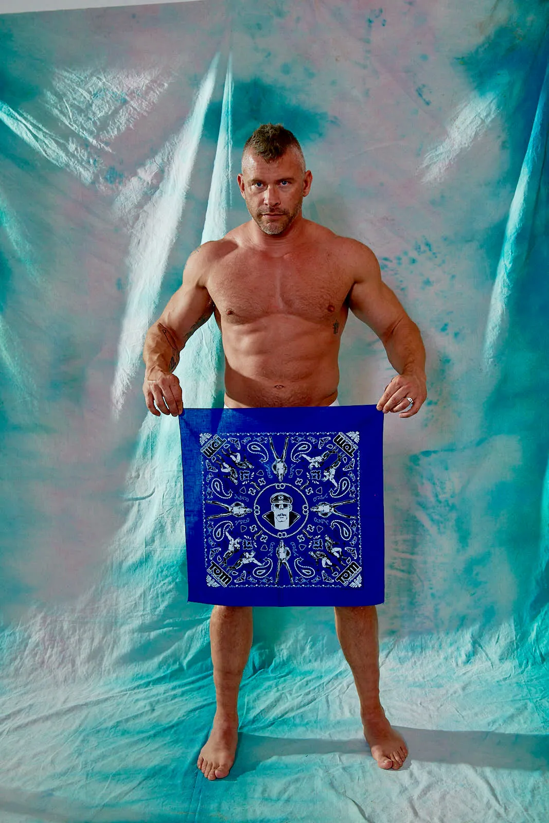 Tom of Finland Bandana by Peachy Kings Navy