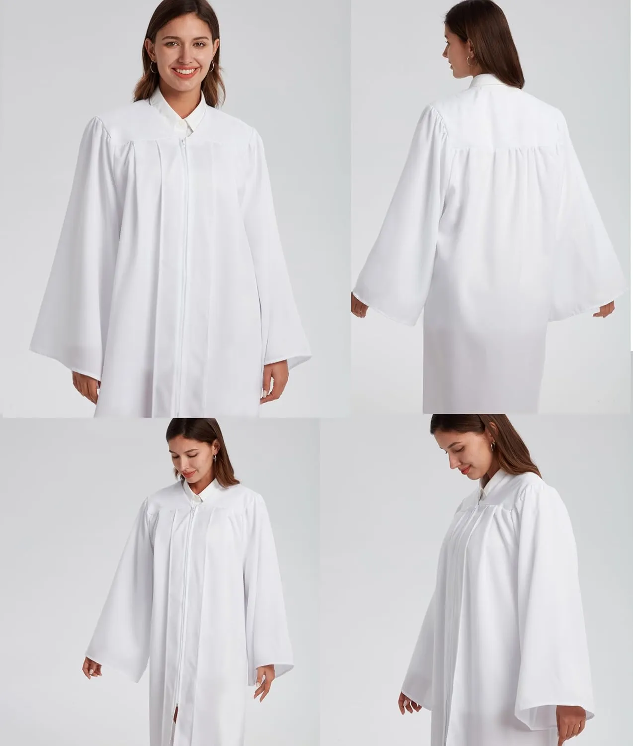 Unisex Matte Choir Robe for Church baptism robes for water baptism,Graduation Gown Judge Pastor Robes