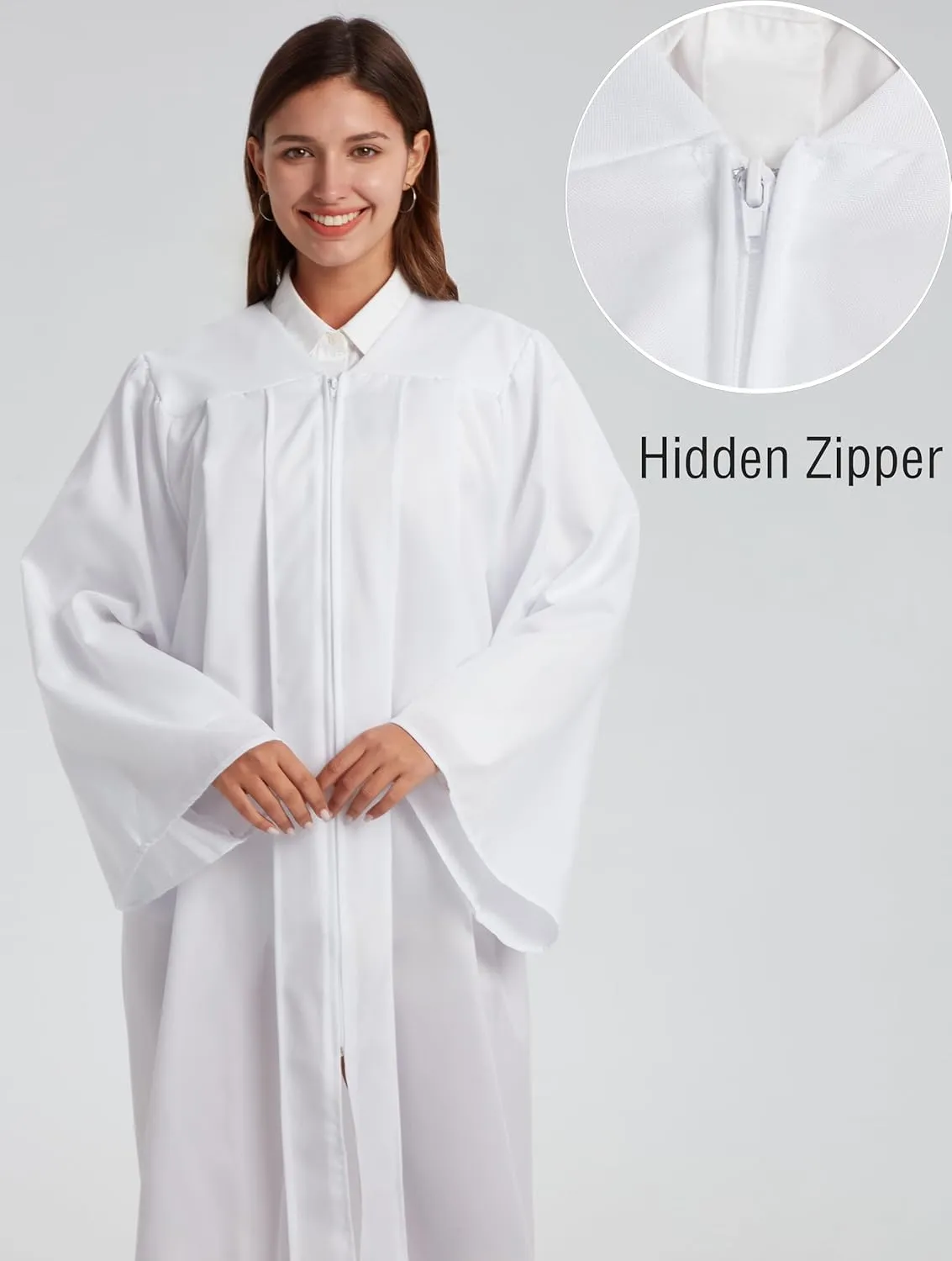 Unisex Matte Choir Robe for Church baptism robes for water baptism,Graduation Gown Judge Pastor Robes