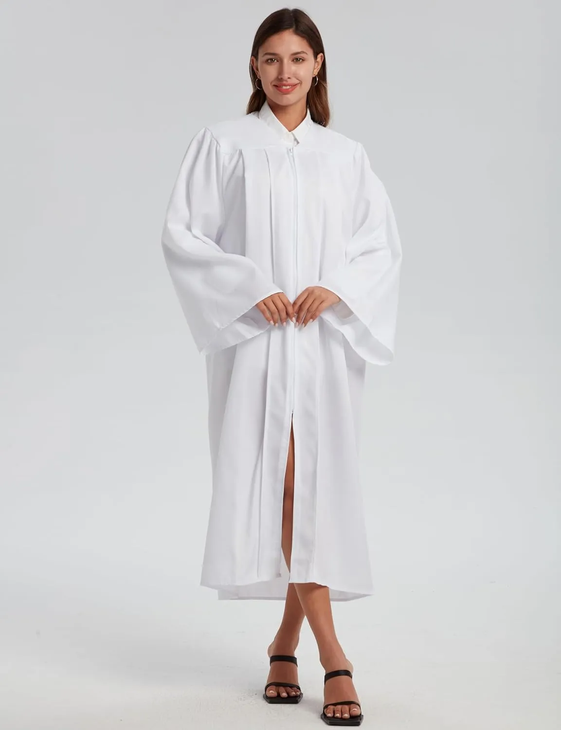 Unisex Matte Choir Robe for Church baptism robes for water baptism,Graduation Gown Judge Pastor Robes