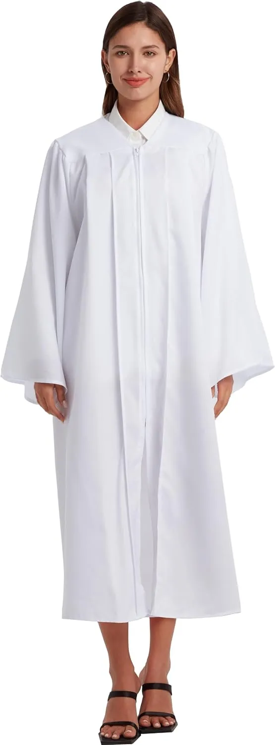 Unisex Matte Choir Robe for Church baptism robes for water baptism,Graduation Gown Judge Pastor Robes